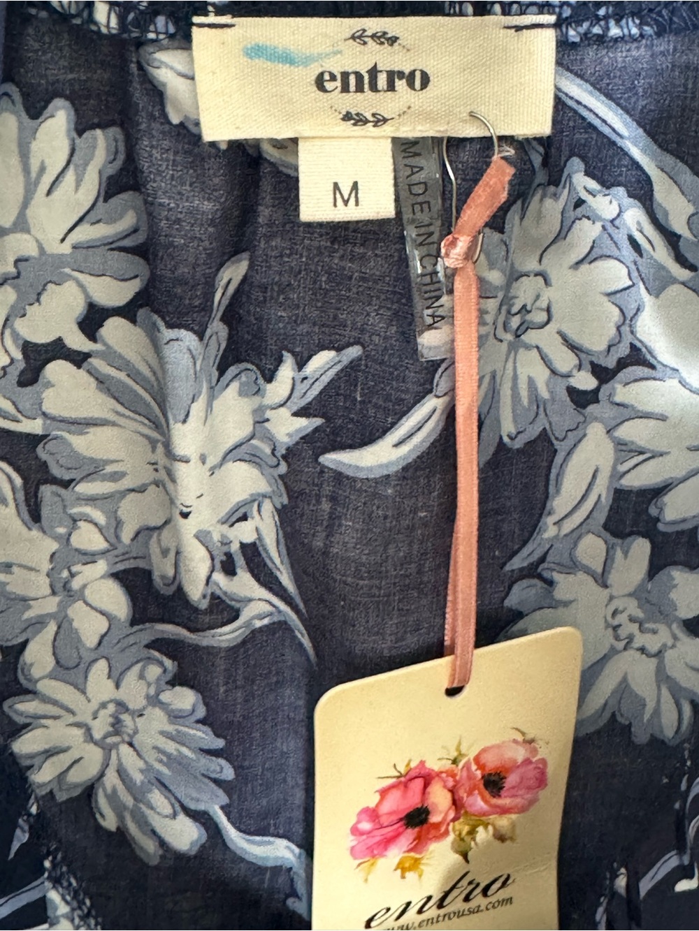 Entro Floral Ruffle Neck Blouse - Picture 4 of 8